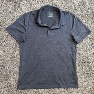 APT. 9 Polo Size M Color Gray Premier Flex Performance 100% Polyester